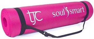 MATA DO ĆWICZEŃ FITNESS JOGA PILATES 188x61x1CM PIANKA NBR RÓŻOWA