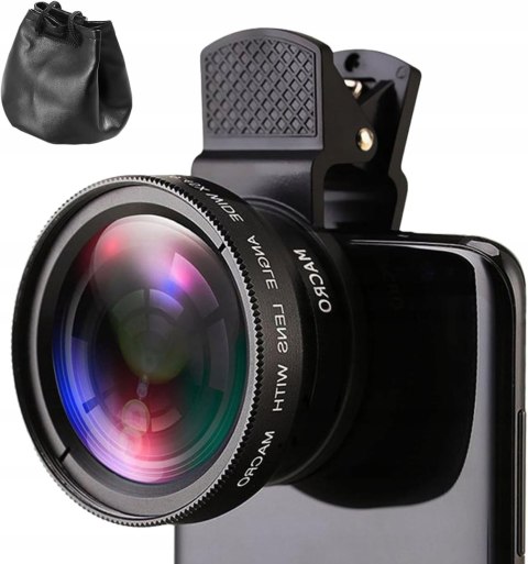 OBIEKTYWY DO TELEFONU 2W1 0.45x SZEROKOKĄTNY WIDE + 12.5x MAKRO