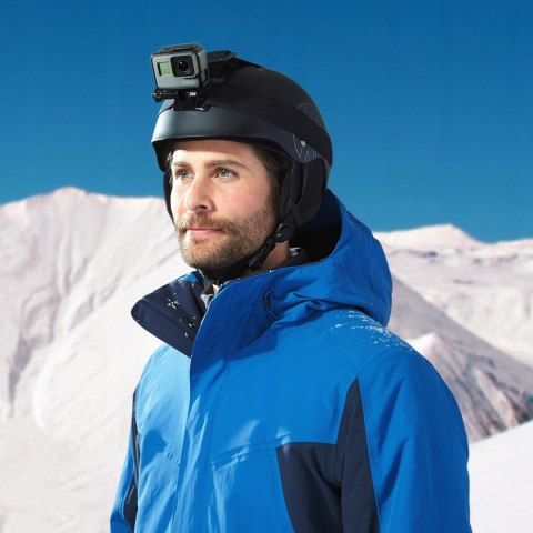 OPASKA NA GŁOWĘ DO KAMER SPORTOWYCH GOPRO HERO 6/5/4 BLACK SESSION SILVER
