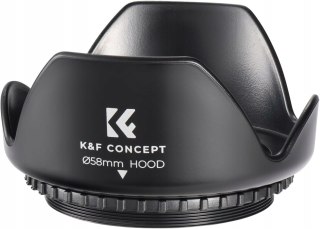 OSŁONA PRZECIWSŁONECZNA K&F CONCEPT 58MM DO CANON T8i T7 T7i T6i T6