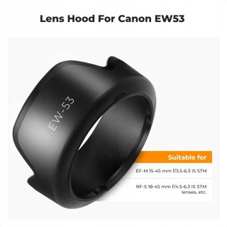 OSŁONA PRZECIWSŁONECZNA K&F CONCEPT DO CANON EW-53 EF-M 15-45MM