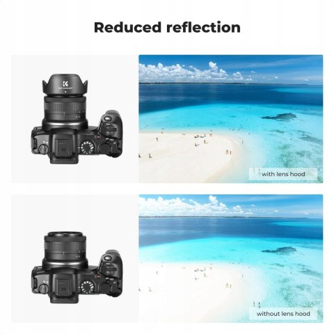 OSŁONA PRZECIWSŁONECZNA K&F CONCEPT DO CANON EW-53 EF-M 15-45MM