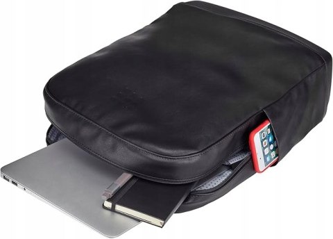 PLECAK BIZNESOWY NA LAPTOPA ELEGANCKI CZARNY WIZYTOWY WYGODNY MOLESKINE