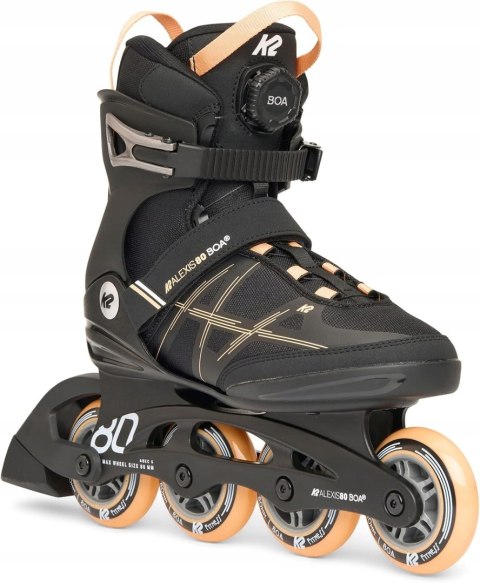 ROLKI DAMSKIE REKREACYJNE FITNESS K2 ALEXIS 80 BOA R. 40 26CM