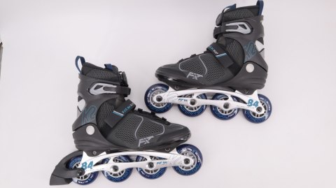 ROLKI ŁYŻWOROLKI MĘSKIE FITNESS REKREACYJNE K2 F.I.T. 84 BOA R. 43,5 28CM