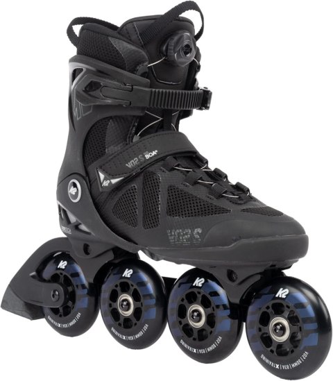 ROLKI REKREACYJNE FITNESS MĘSKIE K2 SKATE VO2 S 90 BOA CZARNE R. 42,5