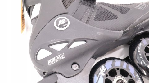 ROLKI REKREACYJNE FITNESS MĘSKIE K2 SKATE VO2 S 90 BOA CZARNE R. 42,5