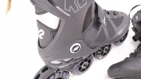 ROLKI REKREACYJNE FITNESS MĘSKIE K2 SKATE VO2 S 90 BOA CZARNE R. 42,5