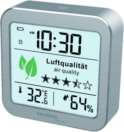 STACJA POGODY TERMOMETR HIGROMETR TECHNOLINE WL1020 JAKOŚĆ POWIETRZA CO2