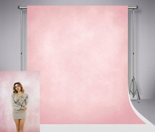 TŁO FOTOGRAFICZNE MATERIAŁOWE Z MIKROFIBRY 2x3M 200x300CM RÓŻOWE