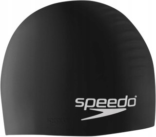 CZEPEK SILIKONOWY PŁYWACKI SPEEDO SOLID SILICONE CZARNY