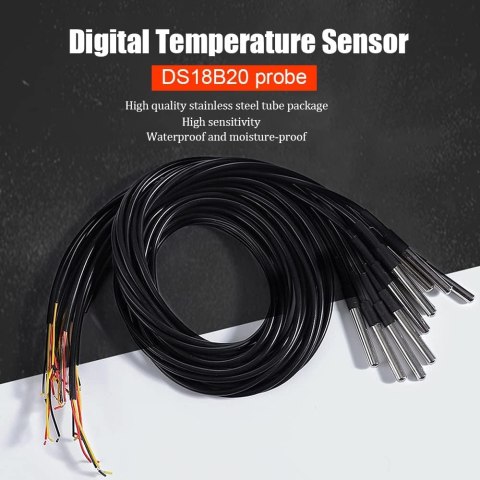 CZUJNIK TEMPERATURY SONDA DS18B20 3M -55C DO 125C