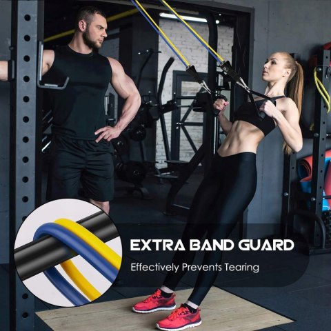 GUMY TAŚMY OPOROWE DO ĆWICZEŃ TRENINGOWE FITNESS 5 SZTUK ZESTAW