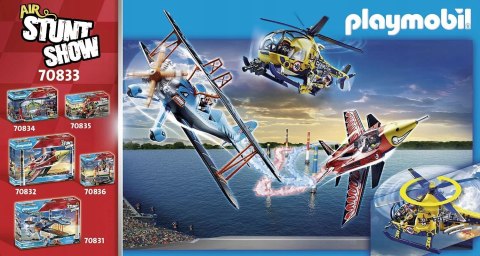 HELIKOPTER EKIPY FILMOWE PLAYMOBIL 70833 AIR STUNTSHOW