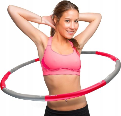 HULA HOOP SKŁADANE FITNESS Z WYPUSTKAMI 95CM SWINGFIT