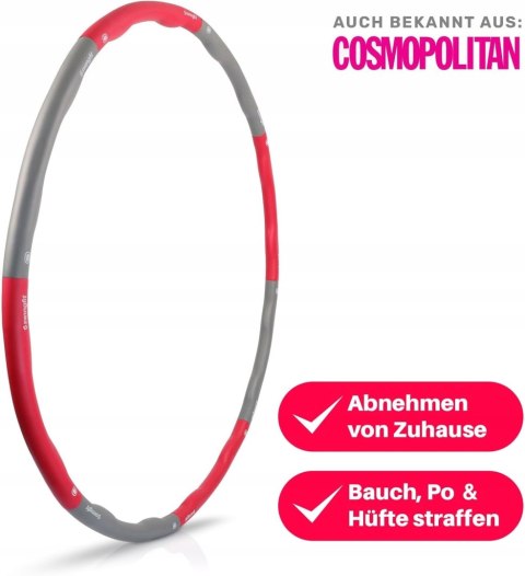 HULA HOOP SKŁADANE FITNESS Z WYPUSTKAMI 95CM SWINGFIT