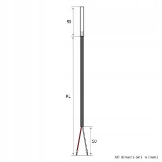 IOVEO 035HP62202 CZUJNIK TEMPERATURY SONDA NTC 12KOHM 2M