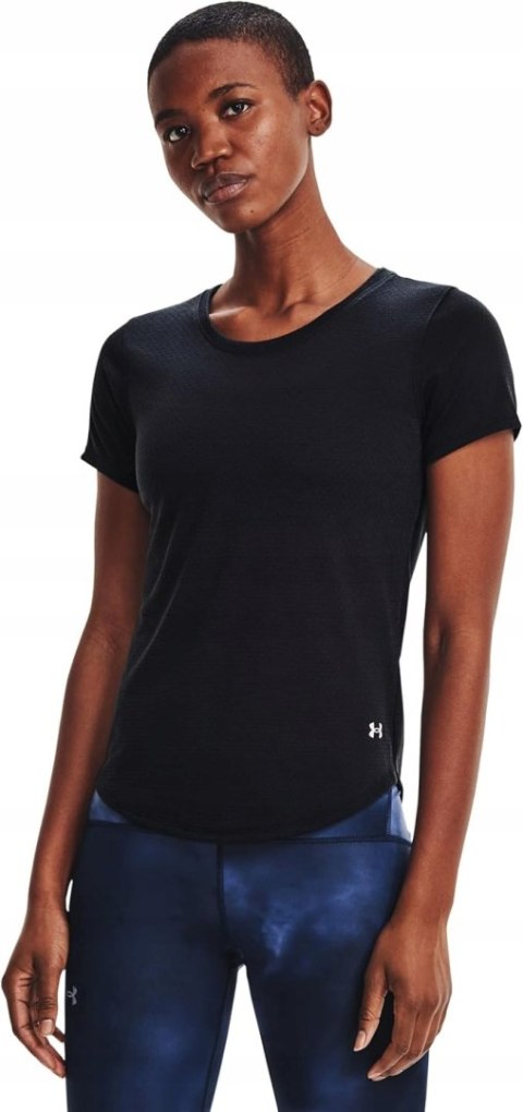 KOSZULKA SPORTOWA DO BIEGANIA DAMSKA UNDER ARMOUR STREAKER SS R. M CZARNA