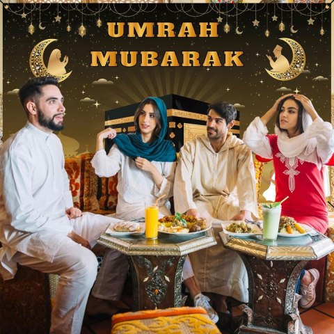 TŁO FOTOGRAFICZNE DEKORACYJNE RAMADAN UMRAH MUBARAK 180x110CM TŁO FOTOGRAFICZNE DEKORACYJNE RAMADAN UMRAH MUBARAK 180x110CM