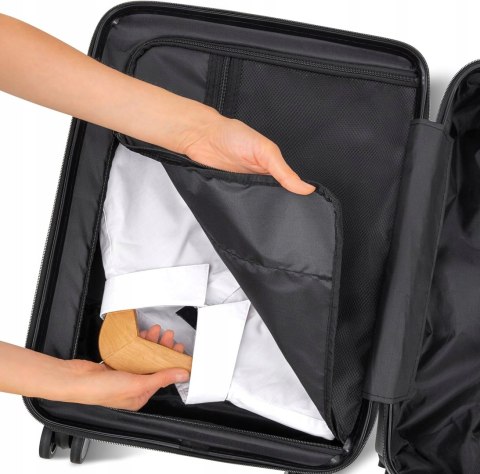 WALIZKA PODRÓŻNA KABINOWA TWARDA Z ABSu ETERNITIVE ZAMEK TSA 40L 55CM