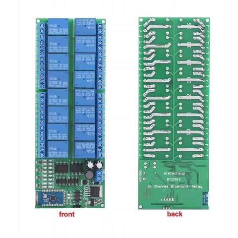 16-KANAŁOWA PŁYTKA PRZEKAŹNIKOWA BLUETOOTH DC 12V