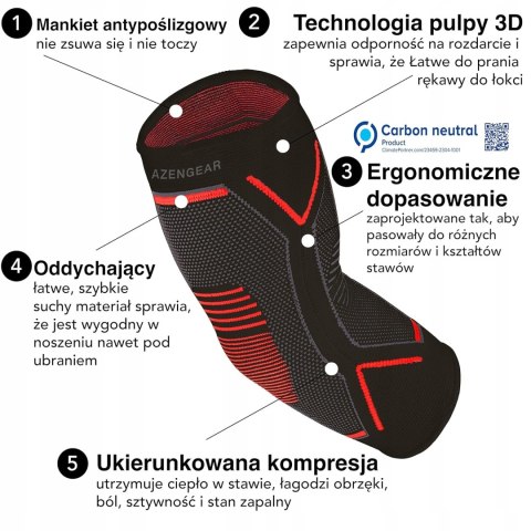 2x OPASKA ŚCIAGĄCZ STABILIZATOR ŁOKCIA TENISISTY R. M CZARNY 2 SZTUKI