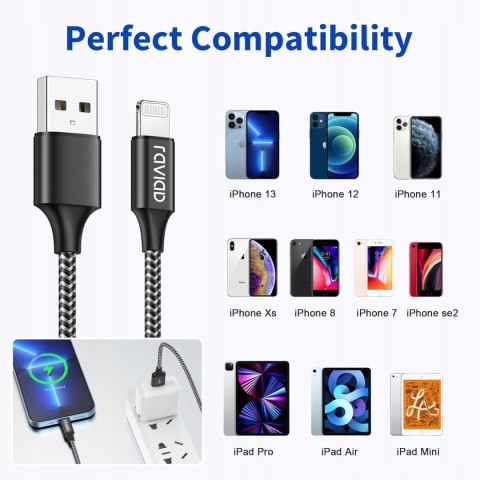 2x PRZEWÓD KABEL USB NA LIGHTNING iPHONE iPAD APPLE 2M 2x PRZEWÓD KABEL USB NA LIGHTNING iPHONE iPAD APPLE 2M