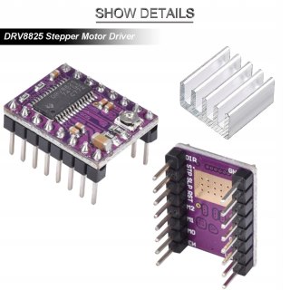 3x MODUŁ STEROWNIKA SILNIKA KORKOWEGO RADIATOR DRV8825 3 SZTUKI