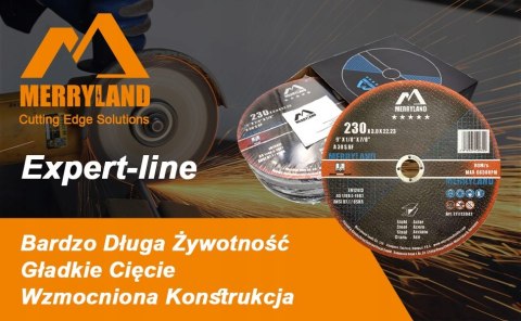 5x TARCZA TNĄCA MERRYLAND DO SZLIFIERKI KĄTOWEJ 230x3MM 5x TARCZA TNĄCA MERRYLAND DO SZLIFIERKI KĄTOWEJ 230x3MM