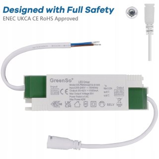 GREENSO STEROWNIK LED TRANSFORMATOR ZASILACZ MEBLOWY AC 200-240V/DC