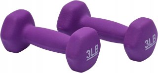 HANTEL CIĘŻAREK ŻELIWNY NEOPRENOWY TRENINGOWY 1KG 2 SZTUKI
