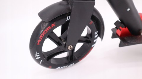 HULAJNOGA SKŁADANA DZIECIĘCA HUDORA BOLD WHEEL L SCOOTER CZARNO-CZERWONA