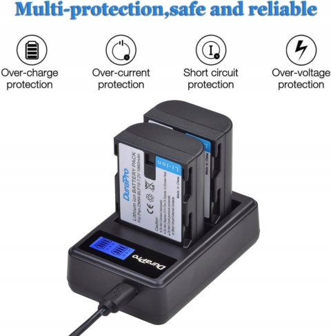 ŁADOWARKA USB LCD + AKUMULATOR 2000mAh DURAPRO PANASONIC DMW-BLF19