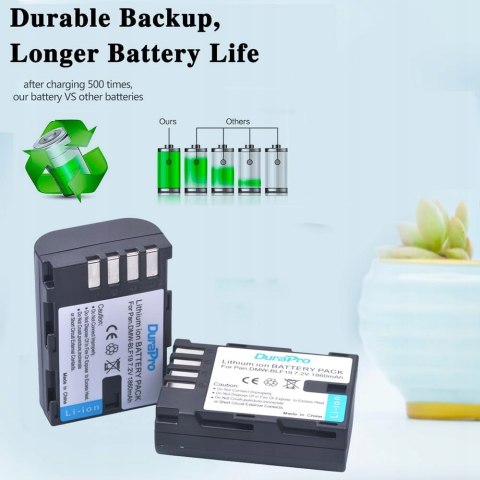 ŁADOWARKA USB LCD + AKUMULATOR 2000mAh DURAPRO PANASONIC DMW-BLF19