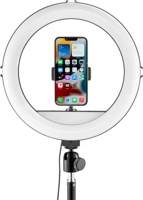 LAMPA PIERŚCIENIOWA RING HAMA SPOTLIGHT STEADY 120 + UCHWYT NA TELEFON