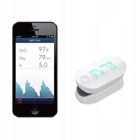 PULSOKSYMETR NAPALCOWY POMIAR PULSU PULSOMETR iHEALTH PO3M
