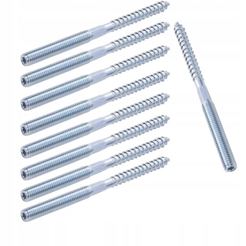 WKRĘT SZPILKA ŚRUBA DWUGWINTOWA NA TORX M8 120MM 9 SZTUK