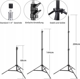 2x SOFTBOX ZESTAW STUDYJNY OŚWIETLENIOWY 50x70CM FGEN