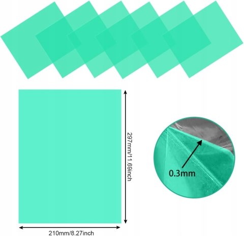 FILTRY ŻELOWE NA LAMPĘ BŁYSKOWĄ A4 30x21CM 6 SZTUK ZIELONE DECARETA FILTRY ŻELOWE NA LAMPĘ BŁYSKOWĄ A4 30x21CM 6 SZTUK ZIELONE DECARETA