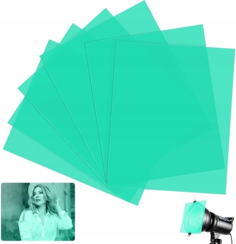 FILTRY ŻELOWE NA LAMPĘ BŁYSKOWĄ A4 30x21CM 6 SZTUK ZIELONE DECARETA FILTRY ŻELOWE NA LAMPĘ BŁYSKOWĄ A4 30x21CM 6 SZTUK ZIELONE DECARETA