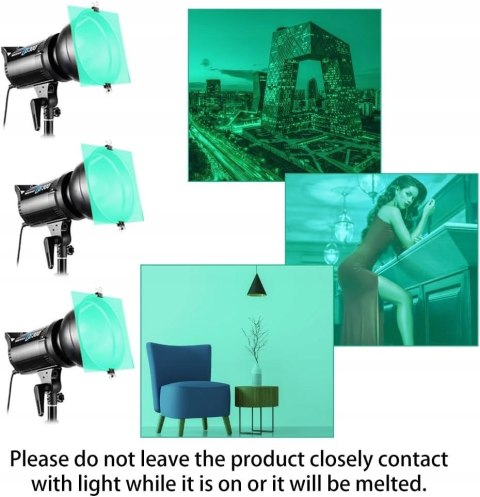 FILTRY ŻELOWE NA LAMPĘ BŁYSKOWĄ A4 30x21CM 6 SZTUK ZIELONE DECARETA FILTRY ŻELOWE NA LAMPĘ BŁYSKOWĄ A4 30x21CM 6 SZTUK ZIELONE DECARETA