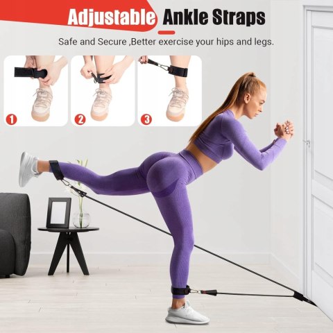 GUMY TAŚMY OPOROWE DO ĆWICZEŃ TRENINGOWE FITNESS 5 SZTUK ZESTAW