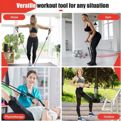 GUMY TAŚMY OPOROWE DO ĆWICZEŃ TRENINGOWE FITNESS 5 SZTUK ZESTAW