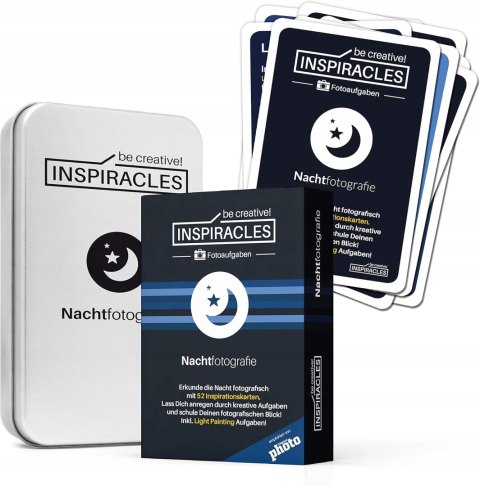 KARTY INSPIRACYJNE FOTOGRAFICZNE FOTOGRAFIA NOCNA INSPIRACLES 52 SZTUKI