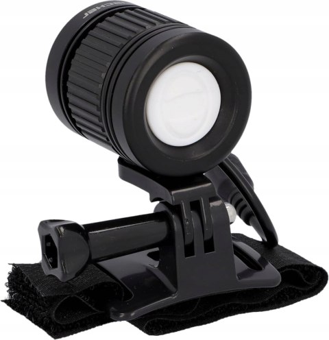 LAMPKA PRZEDNIA ROWEROWA NA KASK ROWEROWY FISCHER LUMOZ H1600