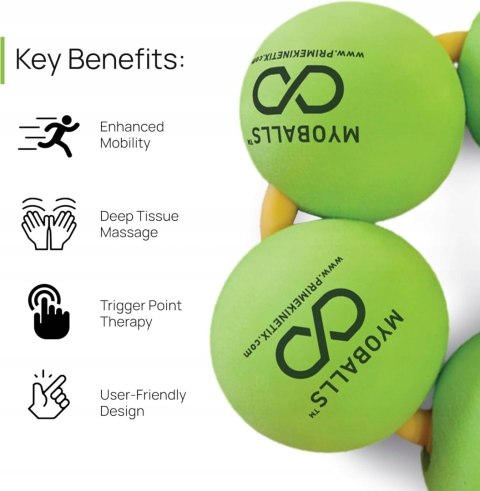 MASAŻER PIŁKI DO MASAŻU PRIMEKINETIX MYOBALLS PRO 5 INTENSYWNE MASAŻER PIŁKI DO MASAŻU PRIMEKINETIX MYOBALLS PRO 5 INTENSYWNE