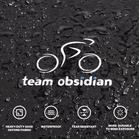 POKROWIEC WODOODPORNY NA 2 ROWERY TEAM OBSIDIAN 600D OXFORD XL