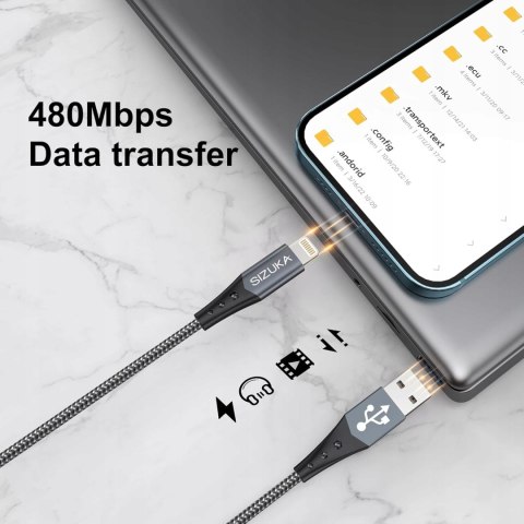 PRZEWÓD KABEL USB NA LIGHTNING iPHONE iPAD APPLE 2M