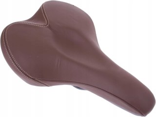 SIODEŁKO ROWEROWE SKÓRZANE ERGOTEC COMFORT BRĄZOWE