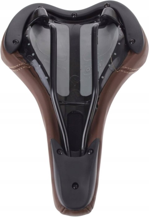 SIODEŁKO ROWEROWE SKÓRZANE ERGOTEC COMFORT BRĄZOWE